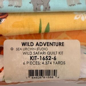 NWT Wild Safari BABY Quilt Kit - Multicolor